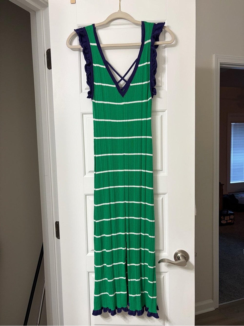 Anthropology Striped Rosie Midi Dress - Picture 6 of 9